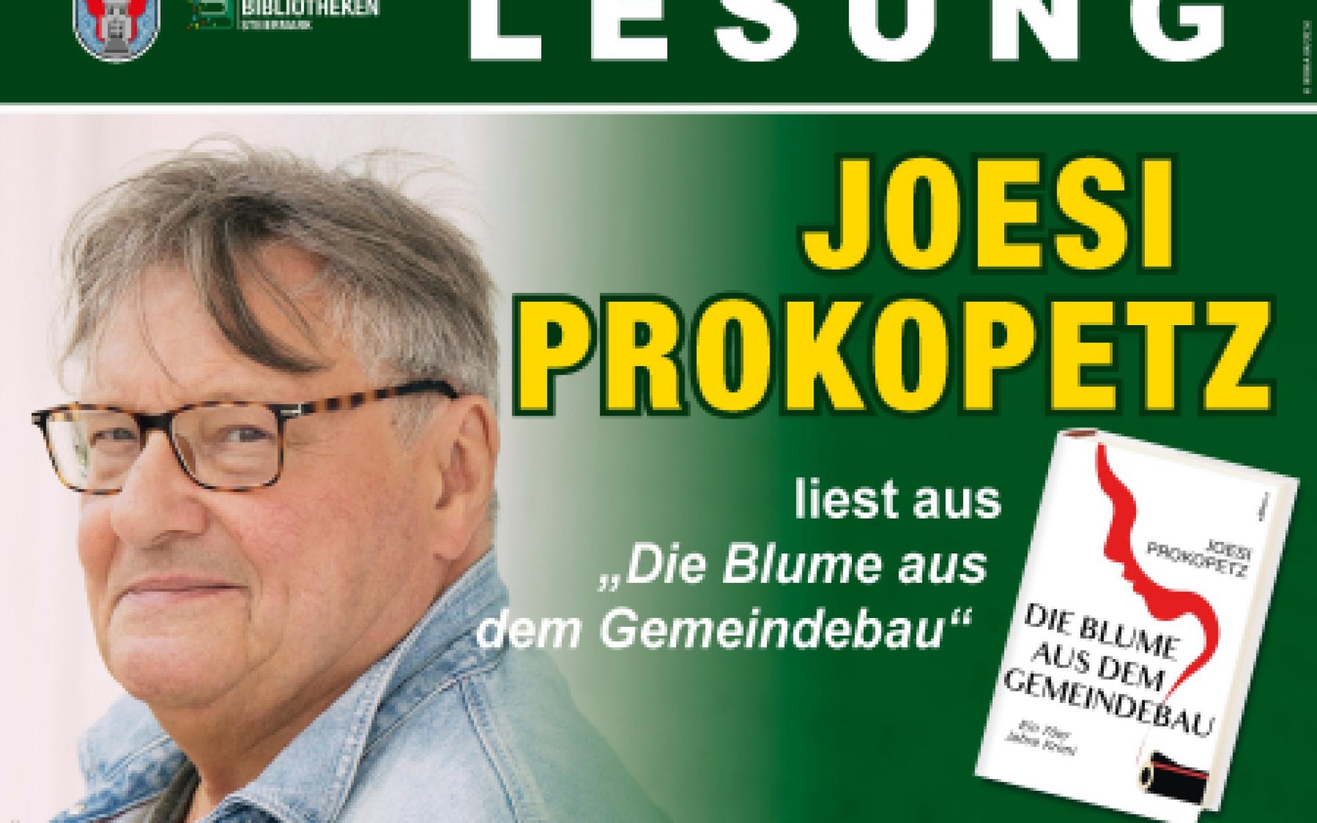 Plakat: Joesi Prokopetz - Die Blume aus dem Gemeindebau