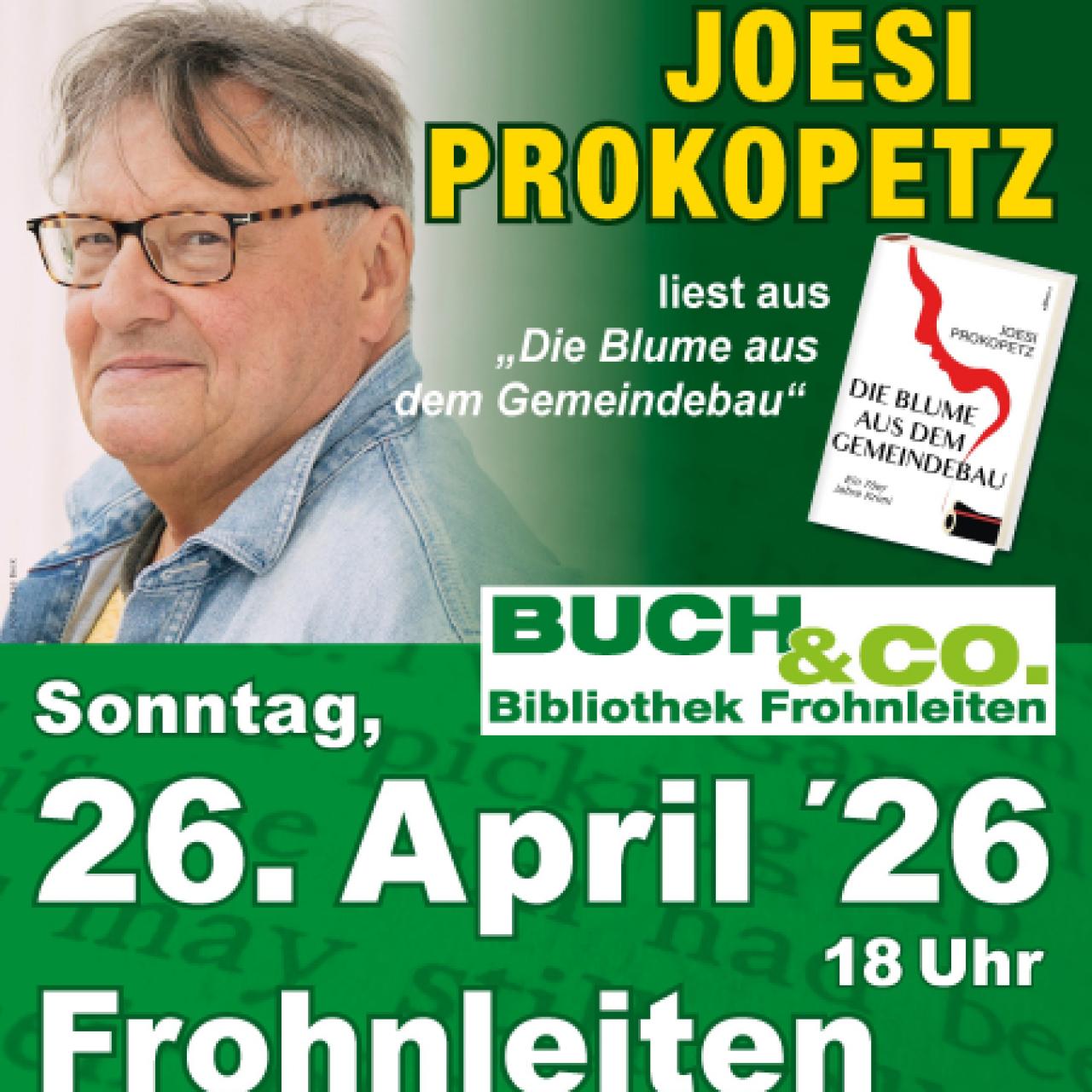 Plakat: Joesi Prokopetz - Die Blume aus dem Gemeindebau